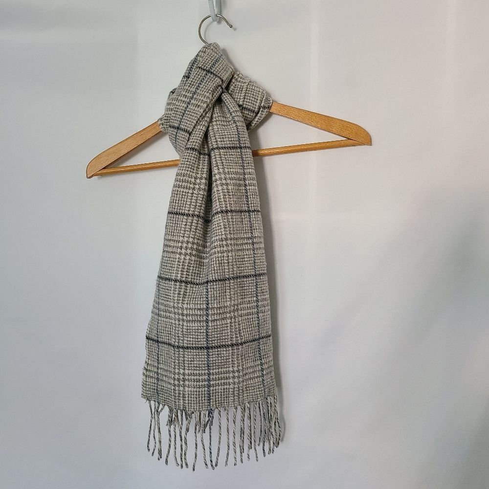 Enzo Mantavani‎ 100% Cashmere Houndstooth Scarf
